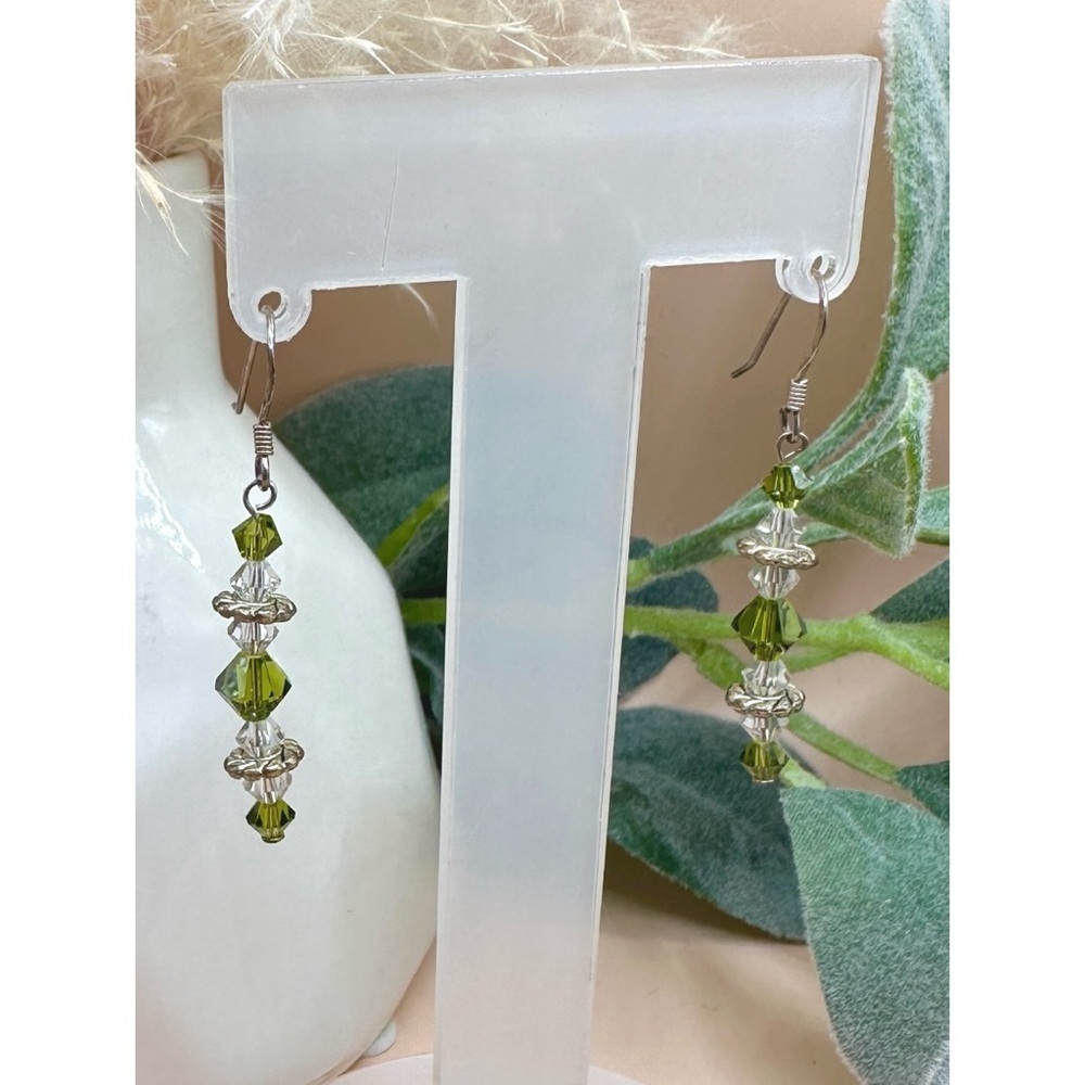 Crystal dangle earrings